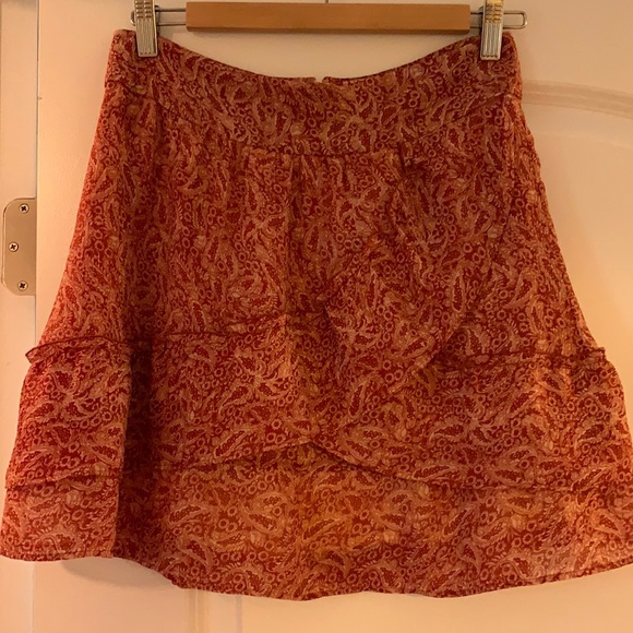 Sézane Carolina Skirt Red Paisley - Picture 4 of 8